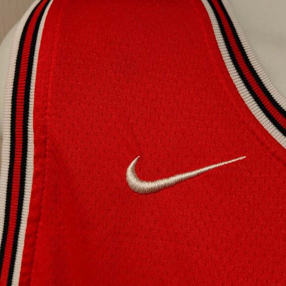 NIKE SWIMGMAN #6 ALEX CARUSO RED CHICAGO BULLS JERSEY SIZE 54 ZENNI - Picture 6 of 14